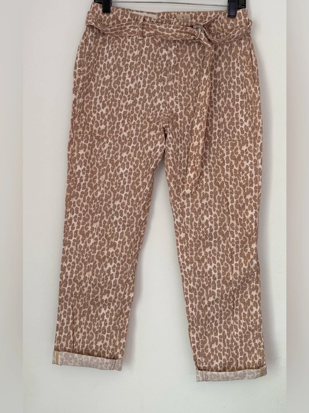 Anthropologie The Wanderer Utility Leopard Print Pants - Picture 2 of 12